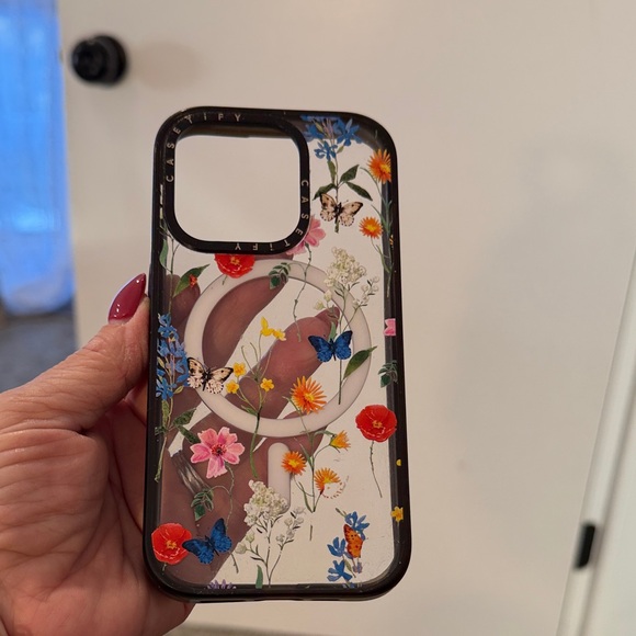 Casetify Other - Casetify Floral Phone Case with Black Border